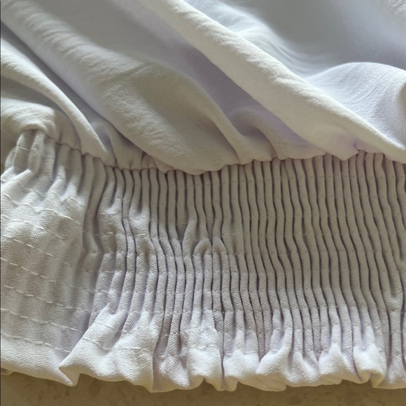 White Ruffled Off-Shoulder Top - Picture 4 of 5